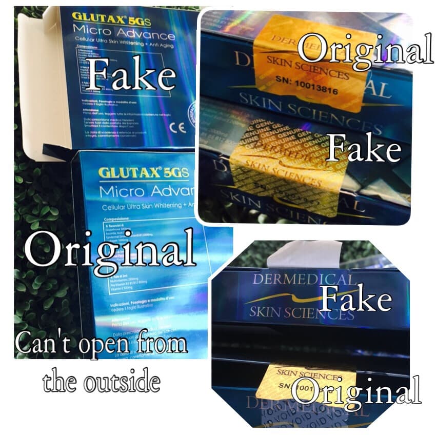 BEWARE ON FAKE GLUTAX 5GS MICRO ADVANCE !!!