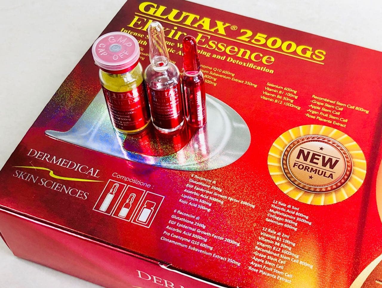 GLUTAX 2500GS ELIXIR ESSENCE 36PCS/BOX , ITALY — image 3