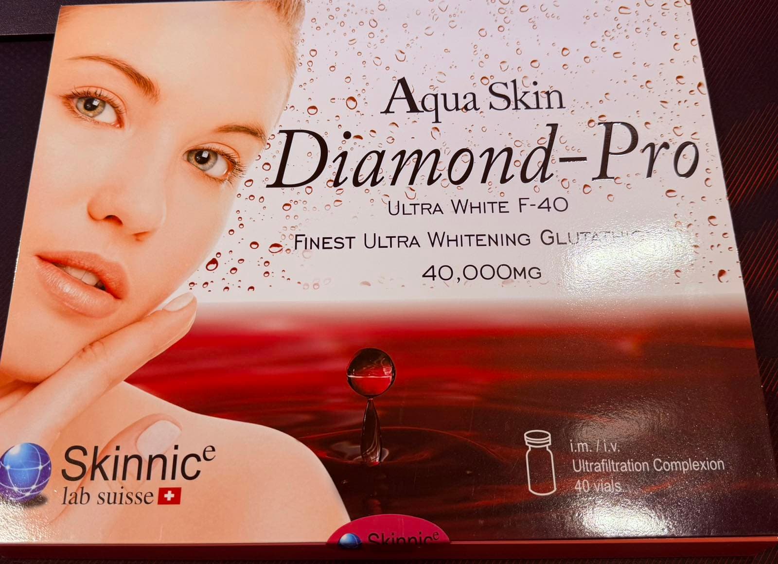 Aqua Skin Diamond-Pro Ultra White F-40 (40 VIALS)