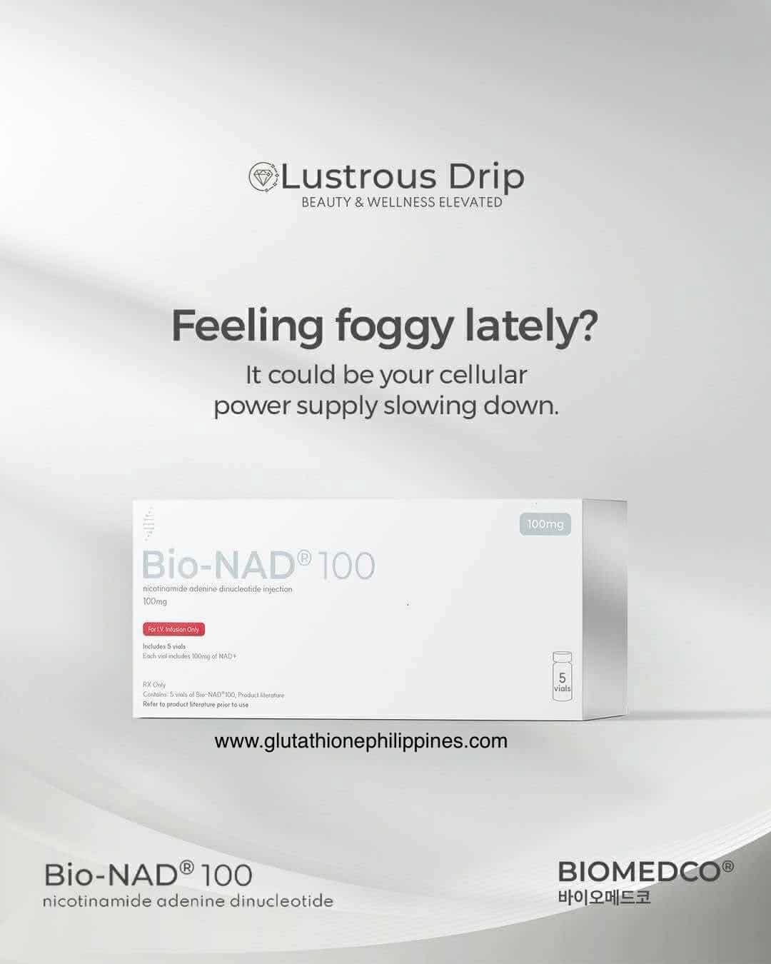 BIO-NAD 100 nicotinamide adenine dinucleotide injection 100mg