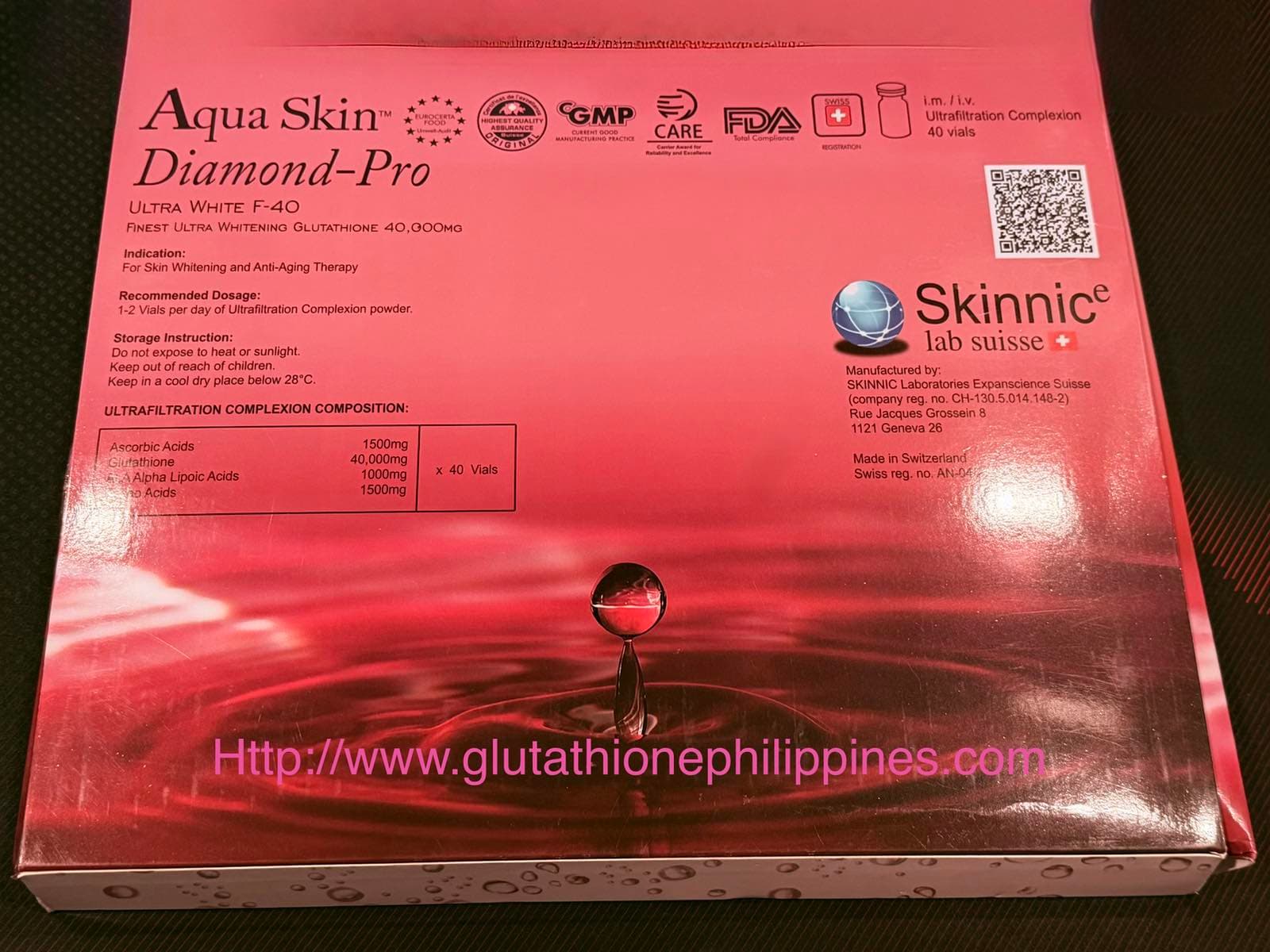 Aqua Skin Diamond-Pro Ultra White F-40 (40 VIALS) โ image 4